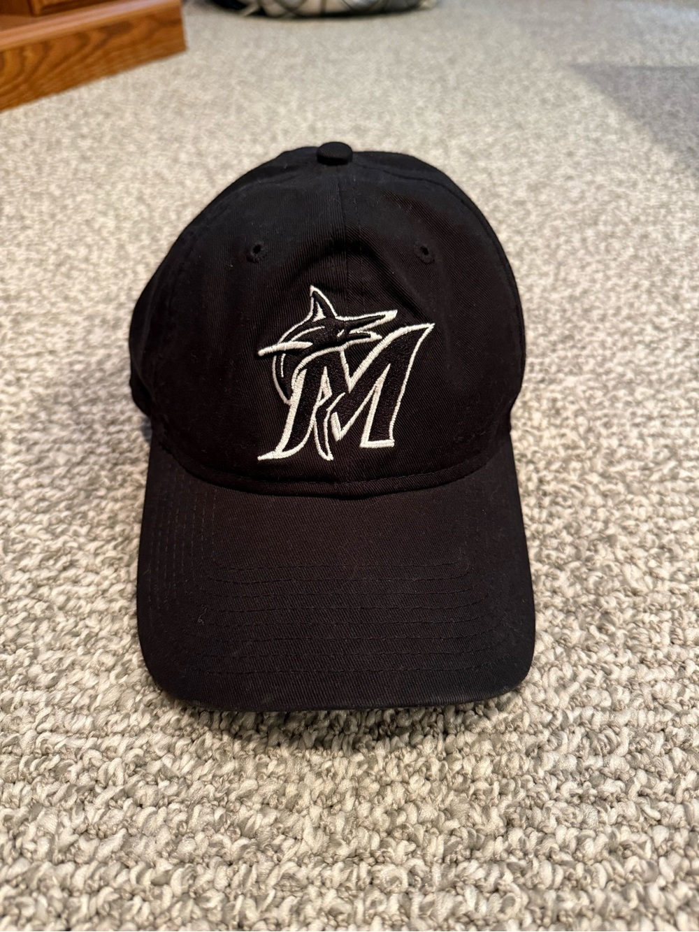 Miami Marlins Blackout MLB Baseball Hat